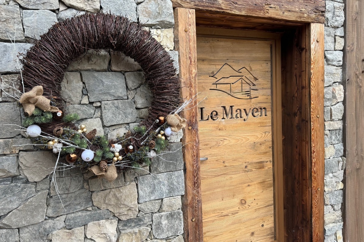 Porte d'entrée du Chalet Le Mayen - Location de vacances - Ban-sur-Meurthe