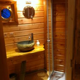 salle d'eau tout confort (ambiance sauna) - Location de vacances - Saint-Dié-des-Vosges