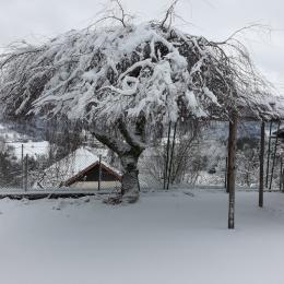 terrasse l'hiver - Location de vacances - Fraize