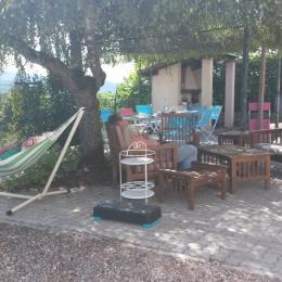 terrasse l'été - Location de vacances - Fraize