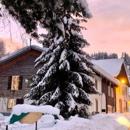 Au centre du village du Valtin - Paysage d'hiver - Location de vacances - Le Valtin