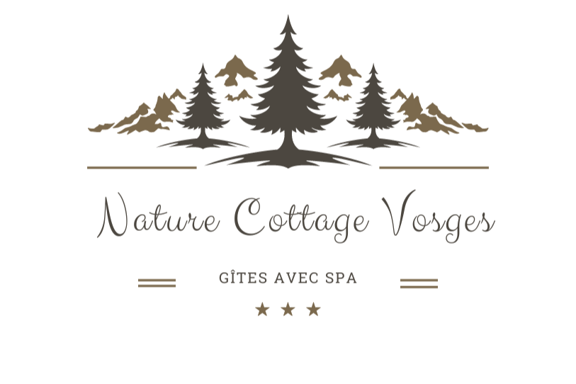 La terrasse, sa vue sur la vallée et l'étang d'agrément - Gite Le Cerf - Nature Cottage Vosges - Location de vacances - Anould