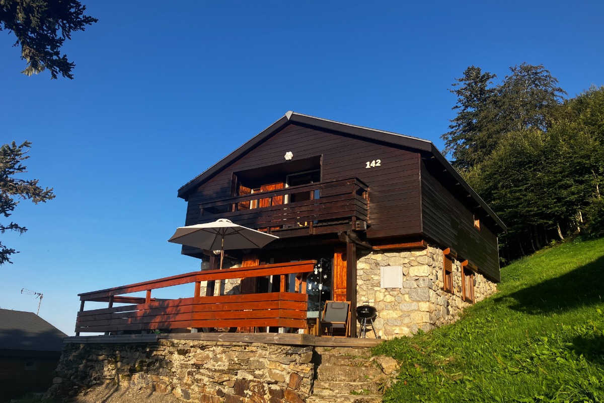 vue Sud-Ouest de la terrasse - Location de vacances - Guzet Neige Station Ski De Piste